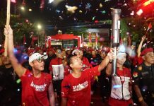 DPD Partai Sambut Rombongan Pembawa Obor “Api Perjuangan Nan Tak Kunjung Padam”