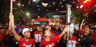 DPD Partai Sambut Rombongan Pembawa Obor “Api Perjuangan Nan Tak Kunjung Padam”