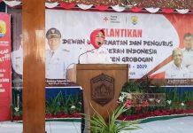 Sri Sumarni Lantik Pengurus dan Dewan Kehormatan PMI