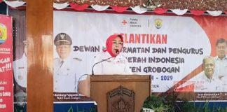 Sri Sumarni Lantik Pengurus dan Dewan Kehormatan PMI