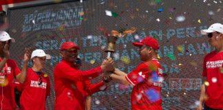 Kader ‘Banteng’ Brebes Sambut Antusias Pawai Obor Api Perjuangan Brebes