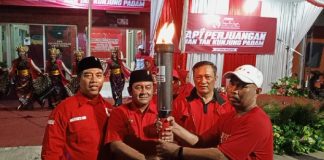 Tiba di Kota Bahari, Obor Api Semangat Perjuangan Disambut Tari-tarian Tradisional