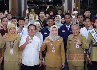 Ristawati Hadiri Pelantikan Pengurus Kebumen Geopark Youth Forum Ristawati