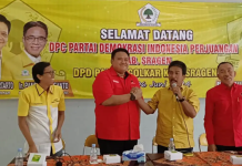 Jalin Komunikasi Politik, PDI Perjuangan Sragen Laksanakan Silaturahmi ke Partai Golkar Sragen