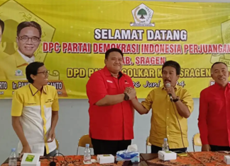 Jalin Komunikasi Politik, PDI Perjuangan Sragen Laksanakan Silaturahmi ke Partai Golkar Sragen