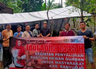 Ketua DPR RI dan Anggota DPD RI Serahkan Bantuan Hewan Qurban kepada Masyarakat Banyumas