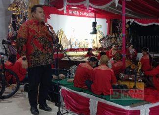 Puncak Bulan Bung Karno, DPC PDI Perjuangan Sragen Gelar Pagelaran Wayang Kulit