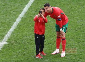 Begini Nasib Anak yang Nekat Selfie dengan Cristiano Ronaldo pada Laga EURO 2024