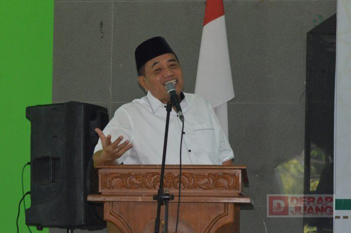Foto: Taufik Nurhidayat memberikan sambutan pada agenda Silaturahmi Pokdar Kamtibmas Kab. Cilacap Taufik Nurhidayat