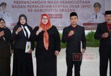 Bupati Yuni Kukuhkan 1.556 BPD di Sragen