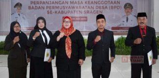 Bupati Yuni Kukuhkan 1.556 BPD di Sragen Bupati Yuni Kukuhkan 1.556 BPD di Sragen