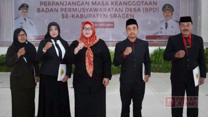 Bupati Yuni Kukuhkan 1.556 BPD di Sragen