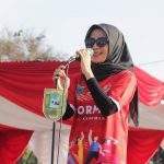 Ristawati Hadiri Senam Bersama Di Alun-Alun Pancasila