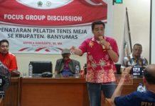 Asfirla Gelar Penataran Pelatih Tenis Meja di Banyumas