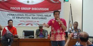 Asfirla Gelar Penataran Pelatih Tenis Meja di Banyumas