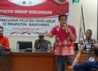 Asfirla Gelar Penataran Pelatih Tenis Meja di Banyumas