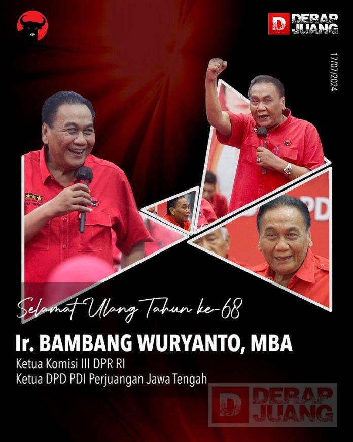 Bambang Pacul Menapaki Usia Baru yang Ke-68 Tahun Bambang Pacul