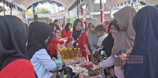 Mbak Eisti Bangga, Warga Serbu Gerakan Pangan Murah di Desa Sidorejo Sayung