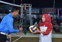 Ristawati Hadiri Turnamen Bola Voli Tugusari Open Cup II Ristawati