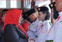Bupati Yuni Kukuhkan 74 Anggota Paskibra