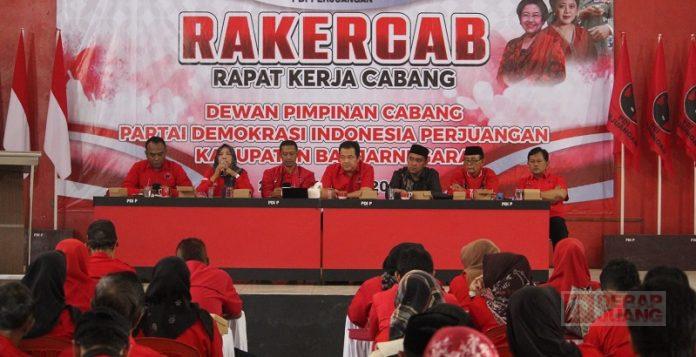Gelar Rakercab PDI Perjuangan Banjarnegara 'Gas Pol Rem Blong' Banjarnegara