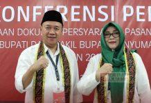 Paslon Sadewo–Lintarti Resmi Mendaftar ke KPU Banyumas
