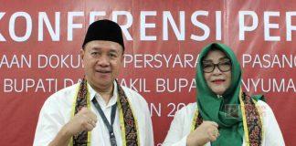 Paslon Sadewo–Lintarti Resmi Mendaftar ke KPU Banyumas