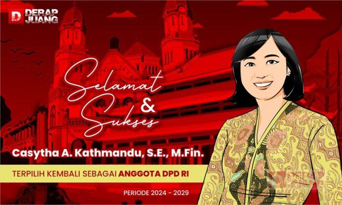 Raih 3,5 Juta Suara, Casytha Terpilih Kembali Sebagai Anggota DPD RI Provinsi Jawa Tengah