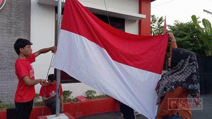 Sambut HUT Ke-79 RI, Korps Komunitas Juang Sragen Gelar Geladi Resik Upacra