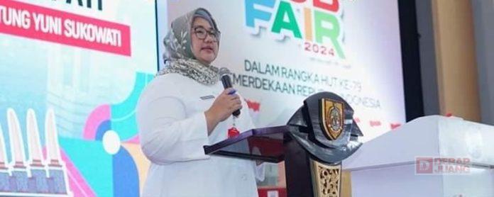 Tekan Angka Pengangguran Bupati Yuni Buka Sragen Job Fair 2024