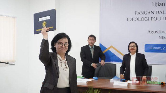 Agustina Wilujeng Angkat Isu Pangan dalam Sidang Promosi Doktor Agustina Wilujeng Angkat Isu Pangan dalam Sidang Promosi Doktor