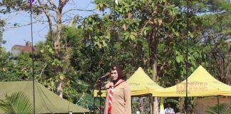 Tri Yuli Setyowati Pimpin Upacara Peringatan Hari Pramuka ke-63