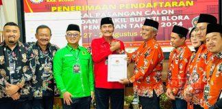 Pasangan Abu Nafi Dan Andika Adikrishna Resmi Mendaftar Sebagai Cabup Cawabup Blora