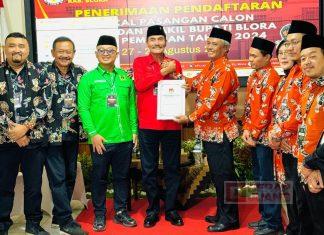 Pasangan Abu Nafi Dan Andika Adikrishna Resmi Mendaftar Sebagai Cabup Cawabup Blora