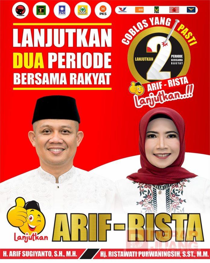 Paslon Arif-Rista Siap Lanjutkan Dua Periode untuk Kebumen Arif-Rista