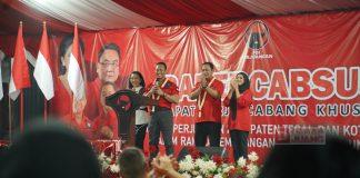 Andika-Hendi & Sekjen DPP Gelorakan Semangat Peserta Rakercabsus di Tegal