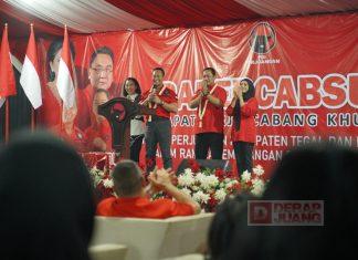 Andika-Hendi & Sekjen DPP Gelorakan Semangat Peserta Rakercabsus di Tegal