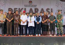 Sadewo-Lintarti ikuti Deklarasi Kampanye Damai yang digelar KPU Banyumas