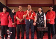 Andika Perkasa dan Hendrar Prihadi menyapa kader PDI Perjuangan Blora