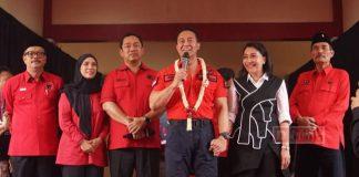 Antusiasme Kader PDI Perjuangan Blora Sambut Andika-Hendi  di Rakercabsus Andika Perkasa dan Hendrar Prihadi menyapa kader PDI Perjuangan Blora