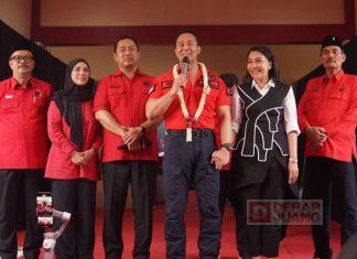 Andika Perkasa dan Hendrar Prihadi menyapa kader PDI Perjuangan Blora