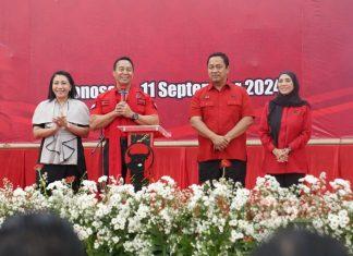 Tiba di Wonosobo, Andika - Hendi 'Kulo Nuwun' Kepada Kader Partai di Acara Rakercabsus