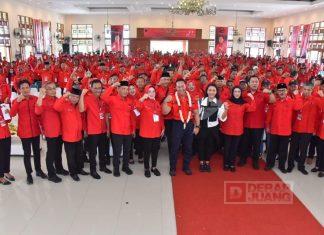 Naik Mobil Rantis, Andika-Hendi Hadiri Rakercabsus DPC Partai Sukoharjo