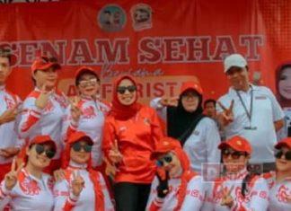 Ristawati Hadiri Senam Sehat Bersama ‘Barista’