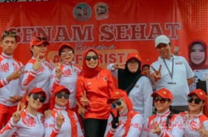 Ristawati Hadiri Senam Sehat Bersama 'Barista'