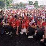 Ristawati Hadiri Senam Sehat Bersama KORMI di Karanganyar Ristawati