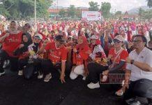 Ristawati Hadiri Senam Sehat Bersama KORMI di Karanganyar Ristawati