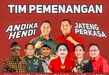 Daftar Lengkap Tim Kampanye Andika-Hendi: Ada Ibu Mega hingga Purnawirawan TNI-Polri