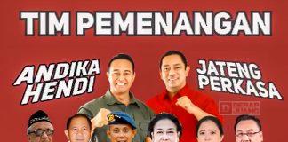 Daftar Lengkap Tim Kampanye Andika-Hendi: Ada Ibu Mega hingga Purnawirawan TNI-Polri