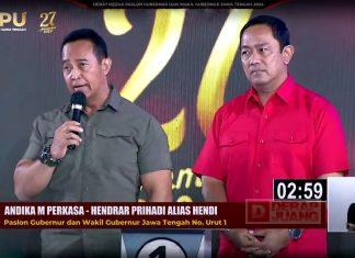 Andika-Hendi Bakal Bangun Jateng Secara Berkelanjutan Andika-Hendi